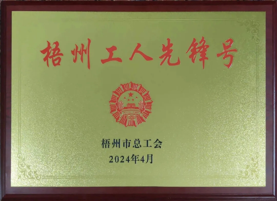這個(gè)班組不一般！佛子公司古益選廠磨浮甲班榮獲“梧州工人先鋒號(hào)”榮譽(yù)稱號(hào)