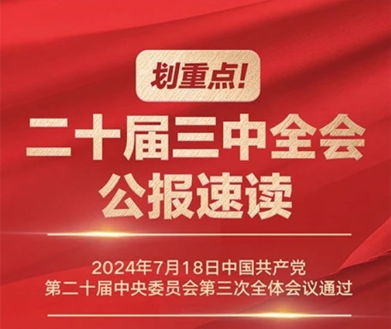 劃重點！二十屆三中全會公報速讀